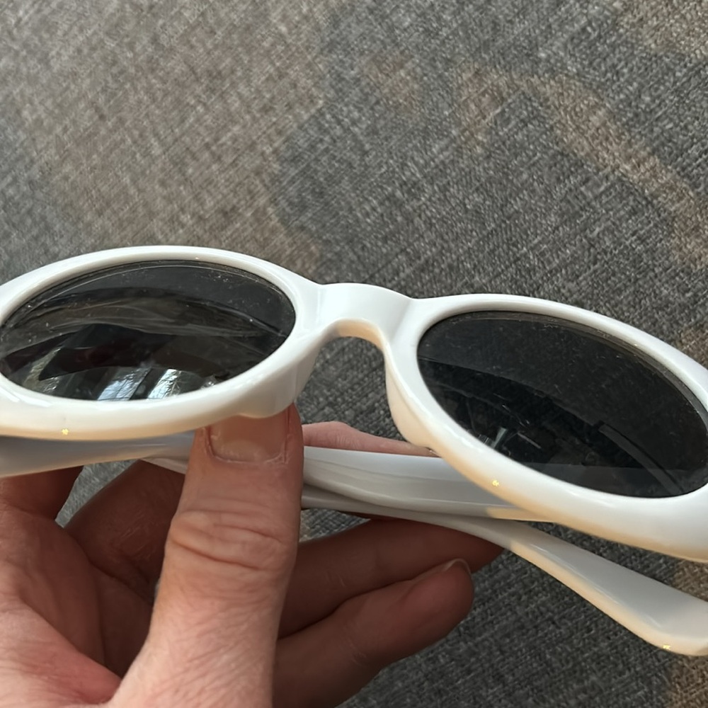 Retro Acetate White Frame Clout Goggles Sunglasses - Picture 7 of 10